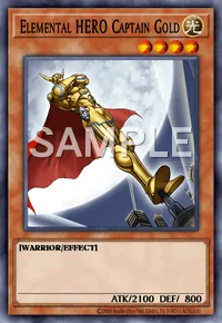Elemental HERO Captain Gold, Yu-Gi-Oh! card, LIGHT