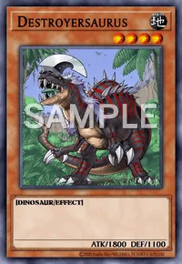Destroyersaurus, Yu-Gi-Oh! card, EARTH