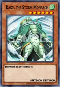 Raiza the Storm Monarch, Yu-Gi-Oh! card, WIND