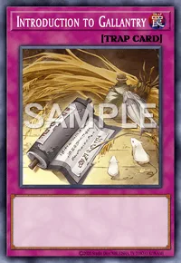 Introduction to Gallantry, Yu-Gi-Oh! card, TRAP
