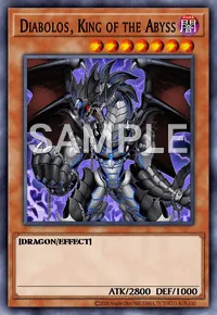 Diabolos, King of the Abyss, Yu-Gi-Oh! card, DARK