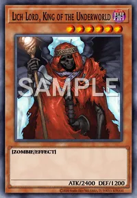 Lich Lord, King of the Underworld, Yu-Gi-Oh! card, DARK