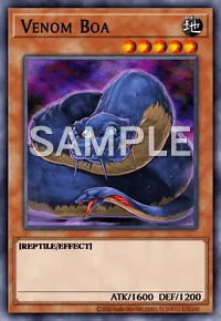 Venom Boa, Yu-Gi-Oh! card, EARTH