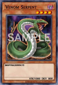 Venom Serpent, Yu-Gi-Oh! card, DARK