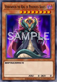 Vennominon the King of Poisonous Snakes, Yu-Gi-Oh! card, DARK