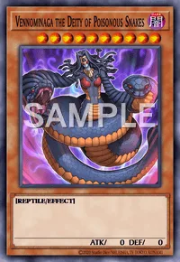 Vennominaga the Deity of Poisonous Snakes, Yu-Gi-Oh! card, DARK