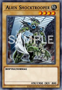 Alien Shocktrooper, Yu-Gi-Oh! card, EARTH