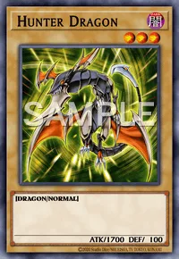 Hunter Dragon, Yu-Gi-Oh! card, DARK