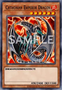 Chthonian Emperor Dragon, Yu-Gi-Oh! card, FIRE