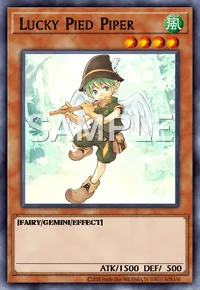 Lucky Pied Piper, Yu-Gi-Oh! card, WIND