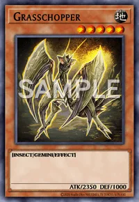 Grasschopper, Yu-Gi-Oh! card, EARTH
