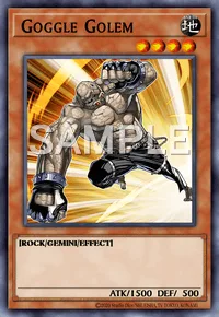 Goggle Golem, Yu-Gi-Oh! card, EARTH