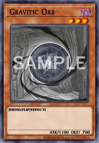 Gravitic Orb, Yu-Gi-Oh! card, DARK
