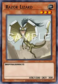 Razor Lizard, Yu-Gi-Oh! card, EARTH