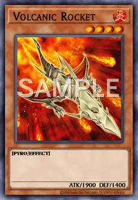 Volcanic Rocket, Yu-Gi-Oh! card, FIRE
