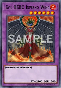 Evil HERO Inferno Wing, Yu-Gi-Oh! card, FIRE