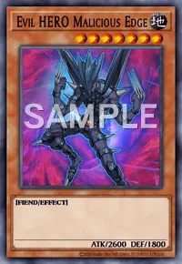 Evil HERO Malicious Edge, Yu-Gi-Oh! card, EARTH