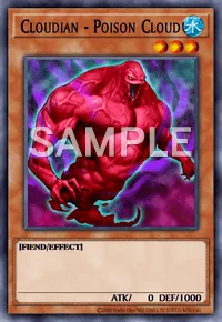 Cloudian - Poison Cloud, Yu-Gi-Oh! card, WATER