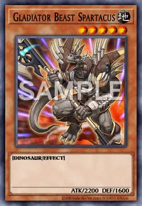 Gladiator Beast Spartacus, Yu-Gi-Oh! card, EARTH