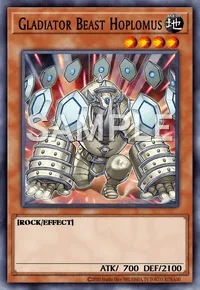 Gladiator Beast Hoplomus, Yu-Gi-Oh! card, EARTH