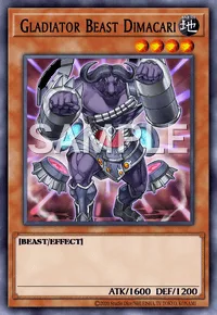 Gladiator Beast Dimacari, Yu-Gi-Oh! card, EARTH