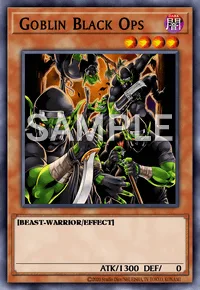 Goblin Black Ops, Yu-Gi-Oh! card, DARK