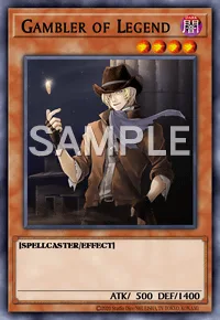 Gambler of Legend, Yu-Gi-Oh! card, DARK