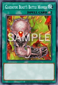 Gladiator Beast's Battle Manica, Yu-Gi-Oh! card, SPELL