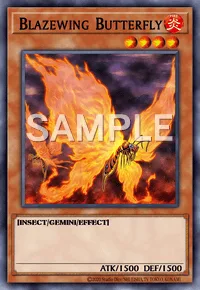 Blazewing Butterfly, Yu-Gi-Oh! card, FIRE