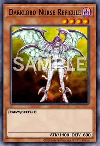Darklord Nurse Reficule (Updated from: Nurse Reficule the Fallen One), Yu-Gi-Oh! card, DARK