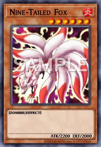Nine-Tailed Fox, Yu-Gi-Oh! card, FIRE