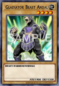 Gladiator Beast Andal, Yu-Gi-Oh! card, EARTH