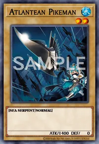 Atlantean Pikeman, Yu-Gi-Oh! card, WATER