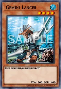 Gemini Lancer, Yu-Gi-Oh! card, WATER