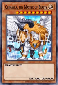 Chimaera, the Master of Beasts, Yu-Gi-Oh! card, LIGHT