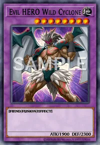 Evil HERO Wild Cyclone, Yu-Gi-Oh! card, EARTH