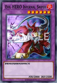 Evil HERO Infernal Sniper, Yu-Gi-Oh! card, FIRE
