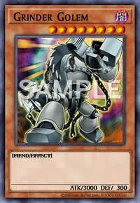 Grinder Golem, Yu-Gi-Oh! card, DARK