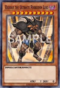 Exodius the Ultimate Forbidden Lord, Yu-Gi-Oh! card, DARK