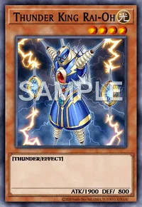 Thunder King Rai-Oh, Yu-Gi-Oh! card, LIGHT
