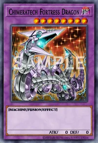 Chimeratech Fortress Dragon, Yu-Gi-Oh! card, DARK