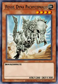 Fossil Dyna Pachycephalo, Yu-Gi-Oh! card, EARTH