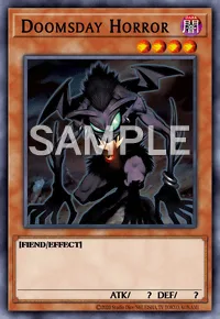 Doomsday Horror, Yu-Gi-Oh! card, DARK