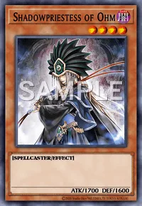 Shadowpriestess of Ohm, Yu-Gi-Oh! card, DARK