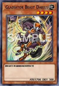 Gladiator Beast Darius, Yu-Gi-Oh! card, EARTH
