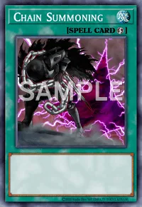 Chain Summoning, Yu-Gi-Oh! card, SPELL
