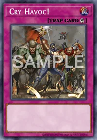 Cry Havoc!, Yu-Gi-Oh! card, TRAP