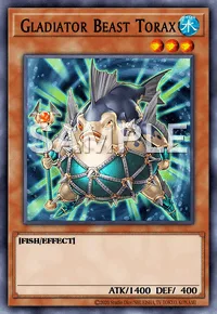 Gladiator Beast Torax, Yu-Gi-Oh! card, WATER