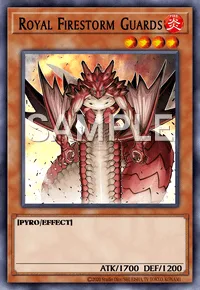 Royal Firestorm Guards, Yu-Gi-Oh! card, FIRE