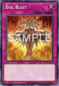 Evil Blast, Yu-Gi-Oh! card, TRAP